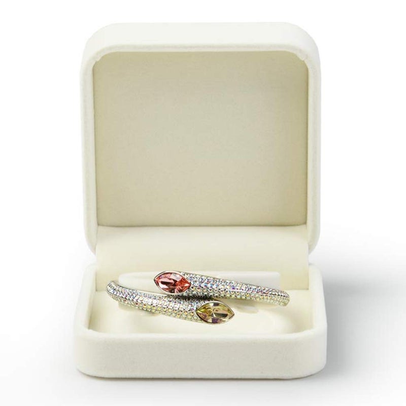 Oirlv Velvet Bracelet Gift Boxes White Bangle Display Jewelry Box - Image 3